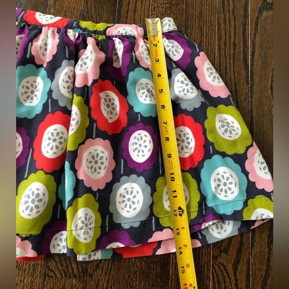 Mini Boden Girls 9-10Y Multi-Color Floral A-Line Mini Skirt w/Silk-Like Lining - Picture 9 of 10